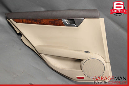 08-14 Mercedes W204 C300 C250 Rear Left Side Interior Door Panel Assembly Beige