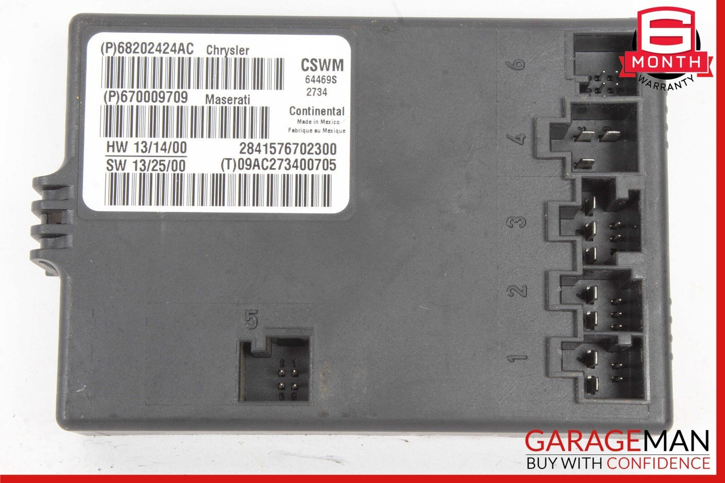 14-17 Maserati Ghibli Front Right Passenger Seat Control Controller Module Unit