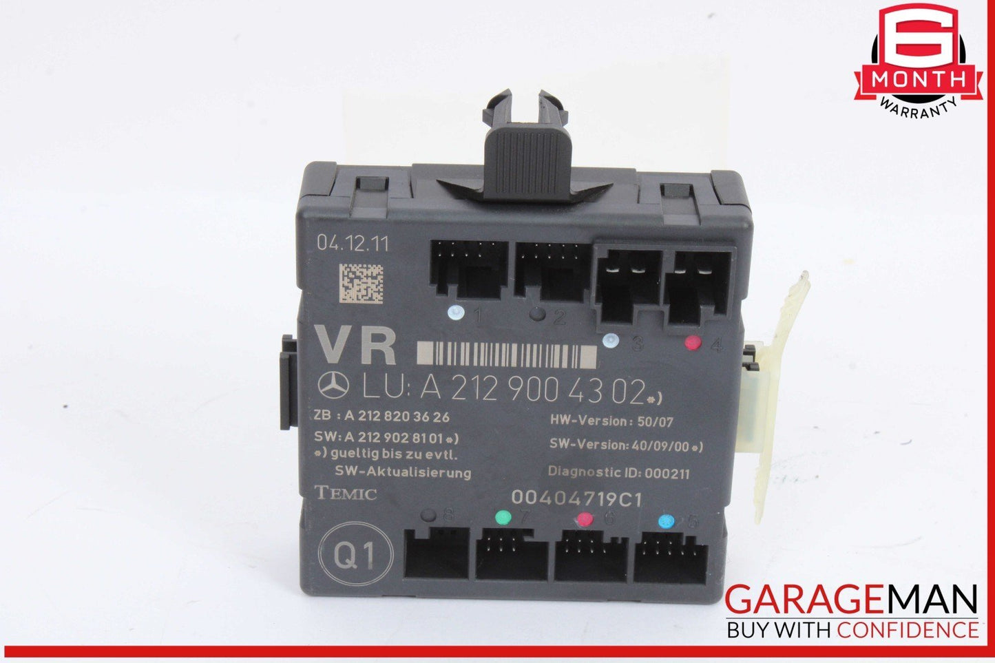 08-18 Mercedes W204 C300 Front Right Passenger Side Door Control Module Unit OEM
