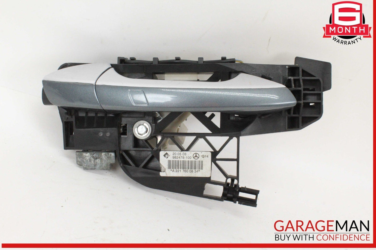 07-13 Mercedes W221 S550 Rear Right Passenger Side Exterior Door Handle Gray OEM