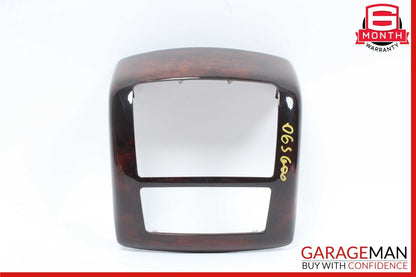 07-13 Mercedes W221 S600 S550 Rear Center Console A/C Air Vent Trim Wood OEM