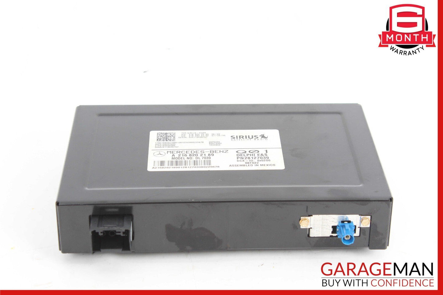 07-14 Mercedes-Benz SL550 R230 Sirius Satellite Radio Receiver 2168202189 Genuine