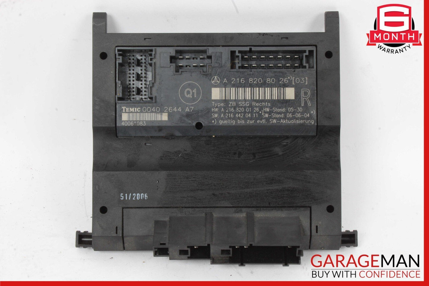 07-14 Mercedes W216 CL550 CL63 AMG Front Right Passenger Seat Control Module OEM