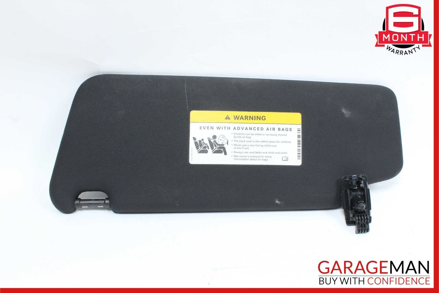 08-14 Mercedes W204 C63 AMG Front Right Passenger Sun Visor Sunvisor Shade Black