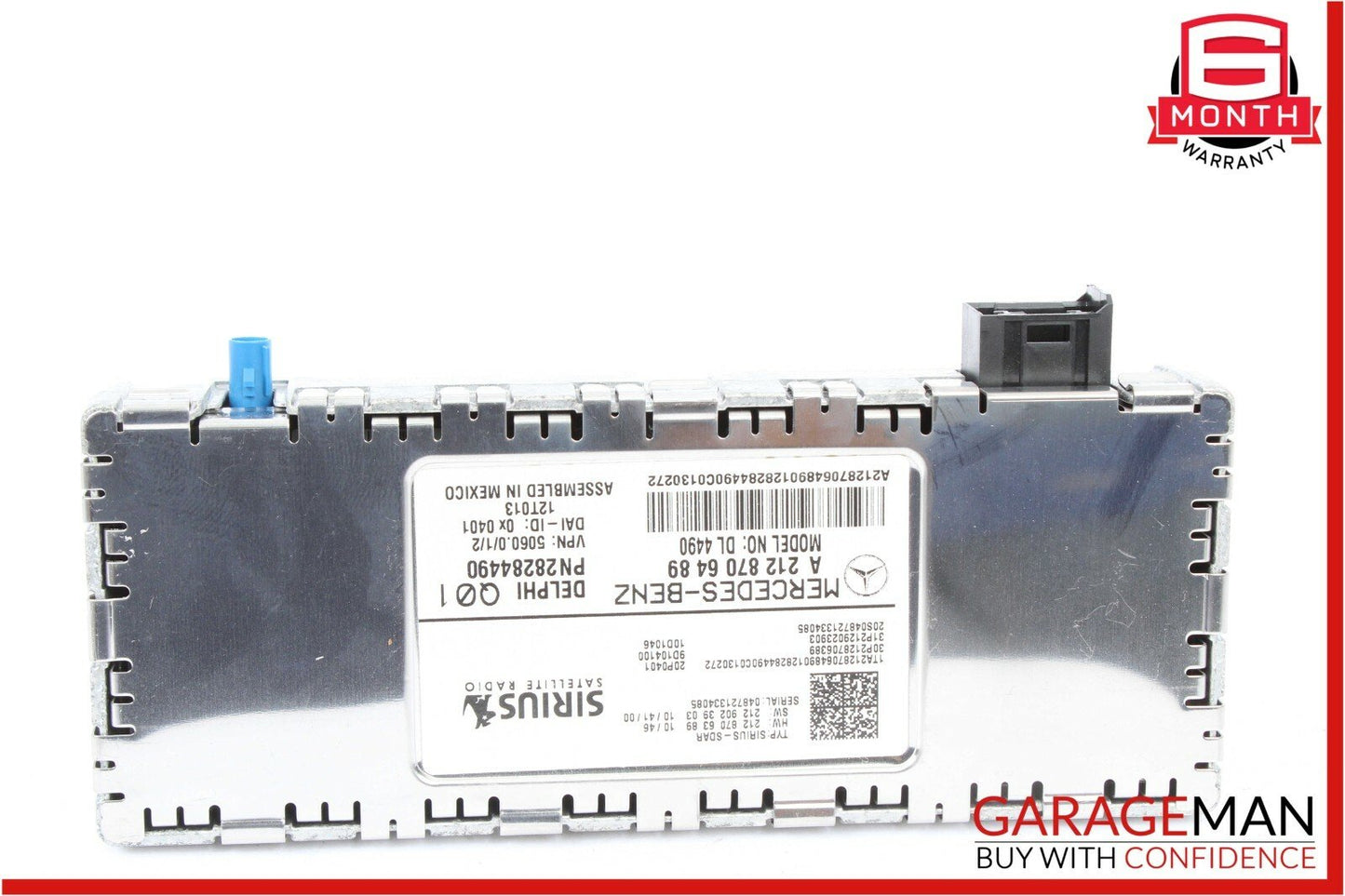 12-14 Mercedes W204 C300 CLS500 Sirius Satellite Radio Receiver Control Module