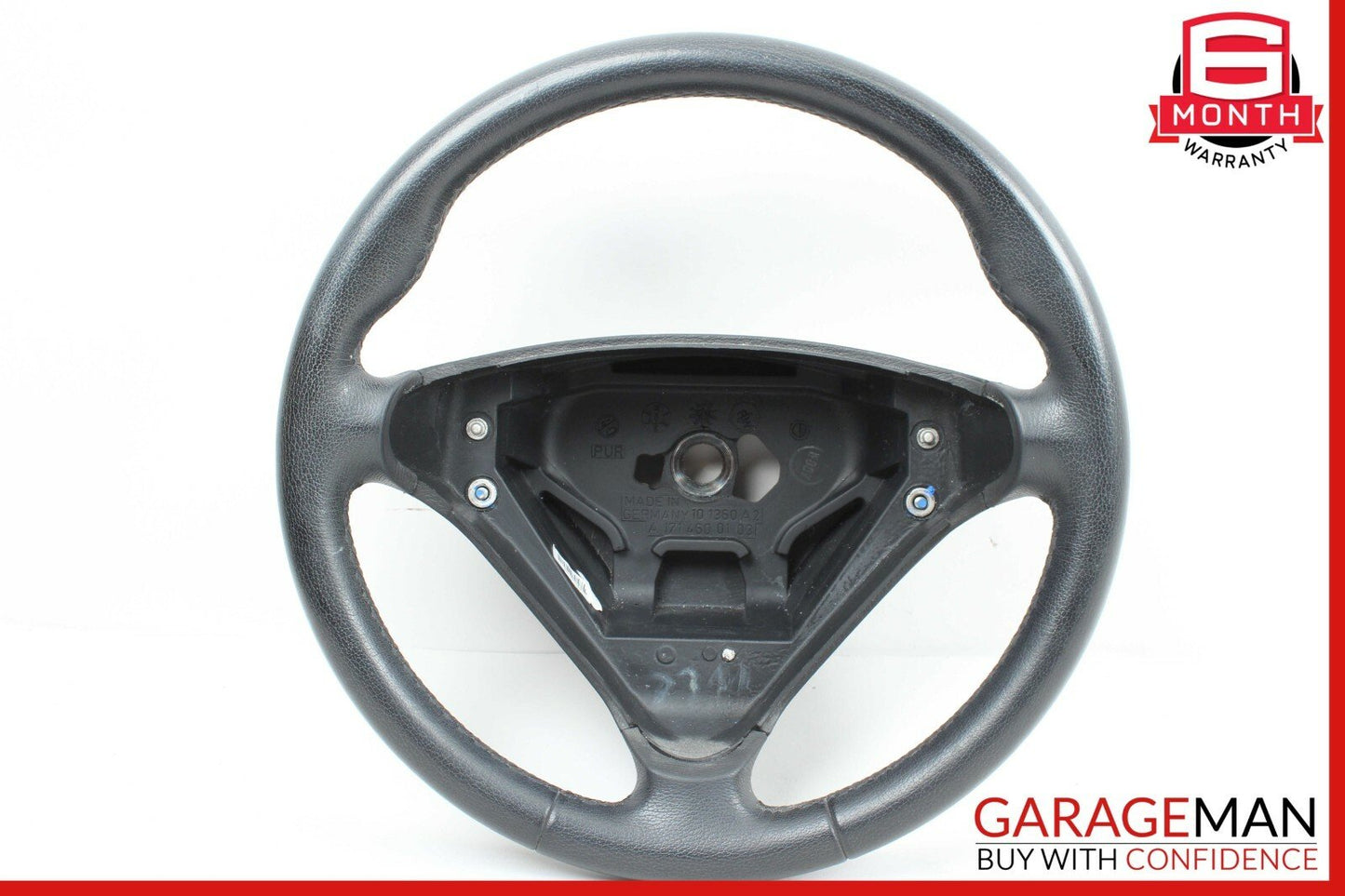 05-11 Mercedes C230 SLK350 Sport 3 Spoke Steering Wheel Leather Black