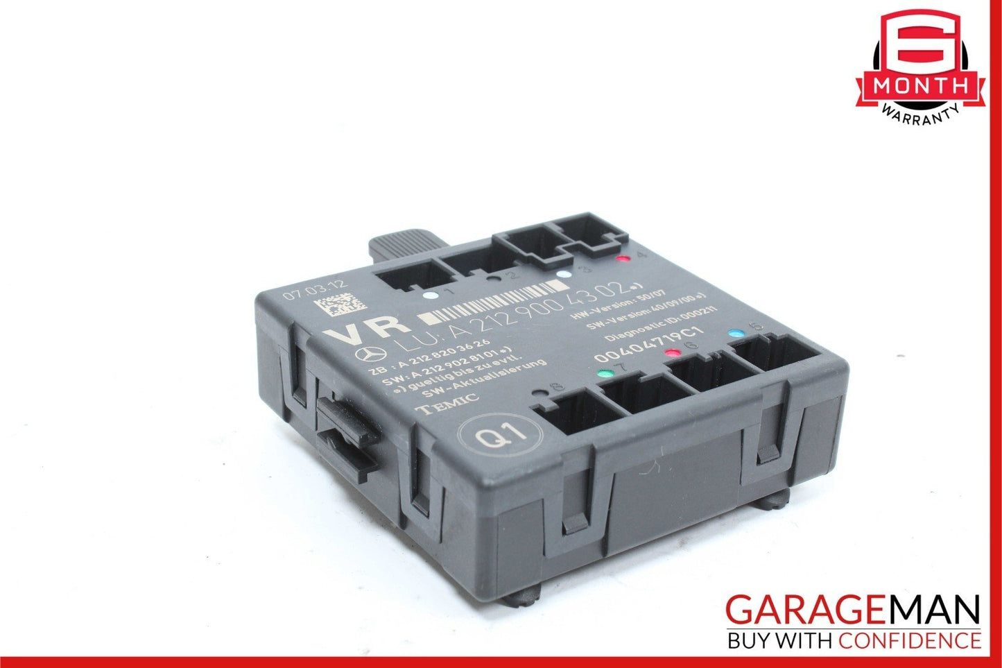 08-18 Mercedes W204 C250 Front Right Side Door Control Module 2129004302 OEM