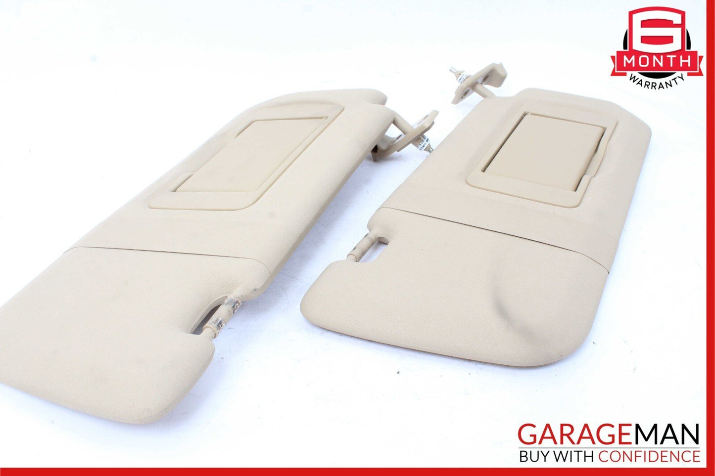 06-08 Mercedes W251 R350 Front Left & Right Sun Visor Sunvisor Shade Set Brown