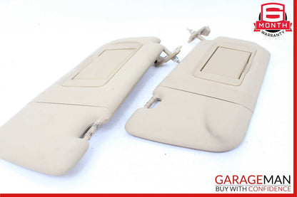 06-08 Mercedes W251 R350 Front Left & Right Sun Visor Sunvisor Shade Set Brown