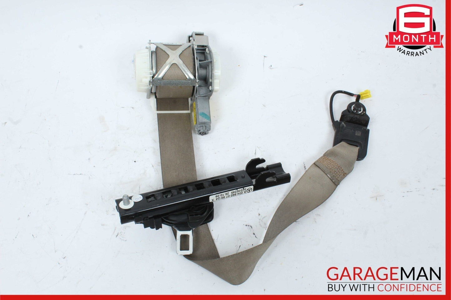 08-14 Mercedes X204 GLK350 C350 C250 Front Right Passenger Seat Belt Brown OEM