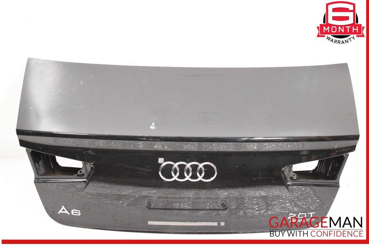 12-18 Audi A6 S6 Trunk Lid Panel Assembly Black OEM