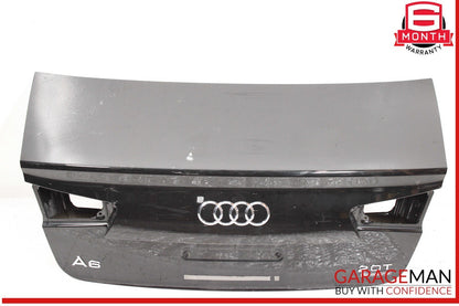 12-18 Audi A6 S6 Trunk Lid Panel Assembly Black OEM