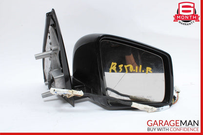 11-13 Mercedes W251 R350 Front Right Passenger Side Mirror Door Rear View Black