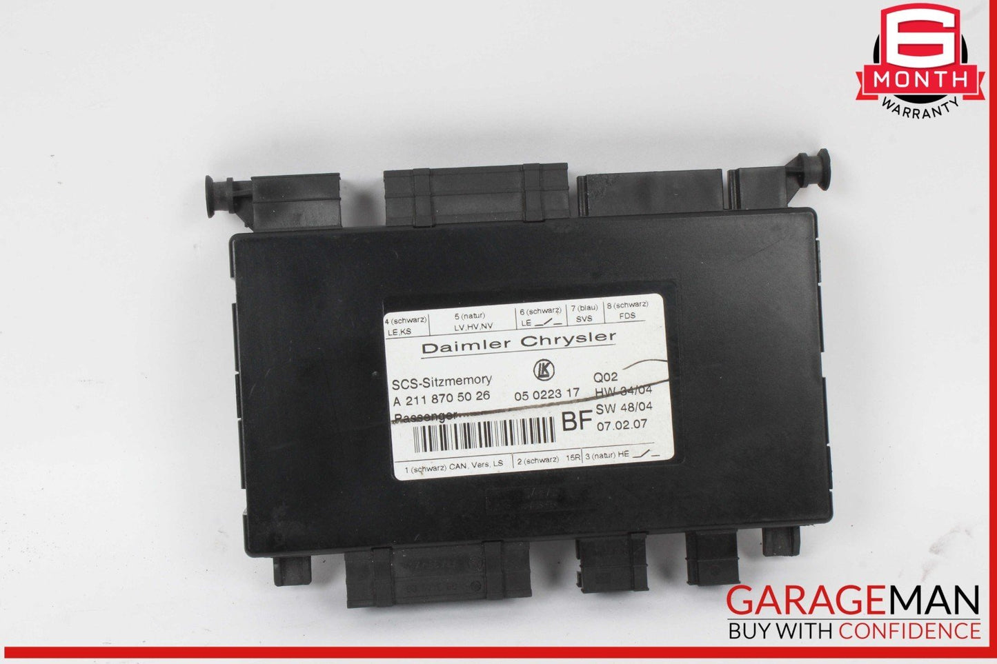 03-12 Mercedes X164 GL450 4MATIC ML350 Front Right Seat Control Module OEM