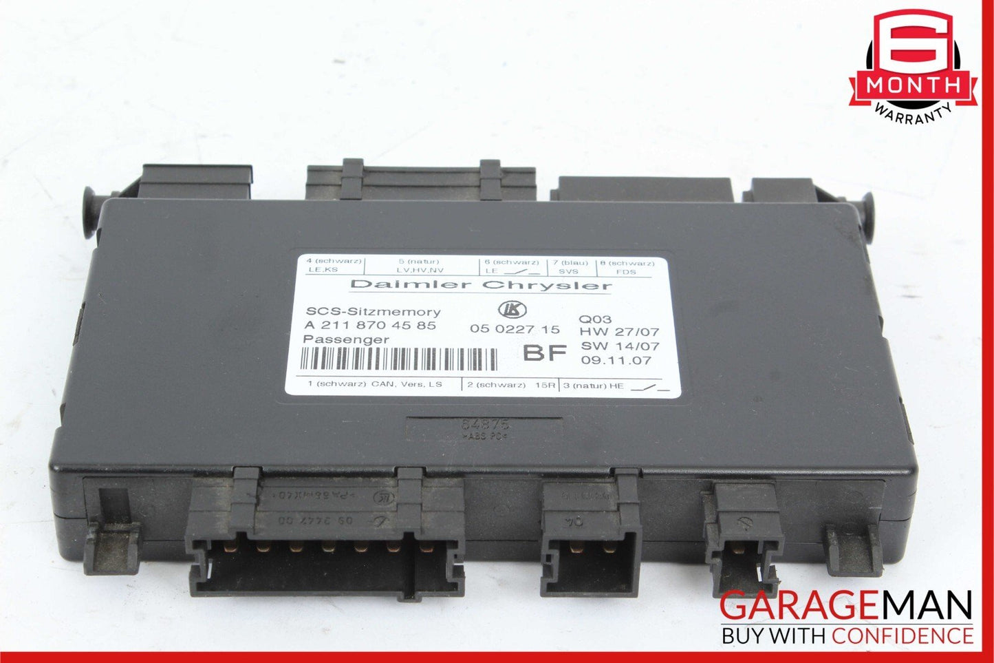 03-12 Mercedes GL500 GL450 CLS550 E350 Front Right Seat Control Module Unit