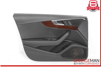 17-19 Audi A4 Front Left Driver Side Interior Door Panel Trim OEM