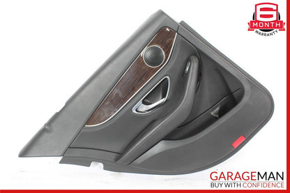 15-16 Mercedes W205 C300 C350e C400 Rear Left Side Interior Door Panel Cover OEM