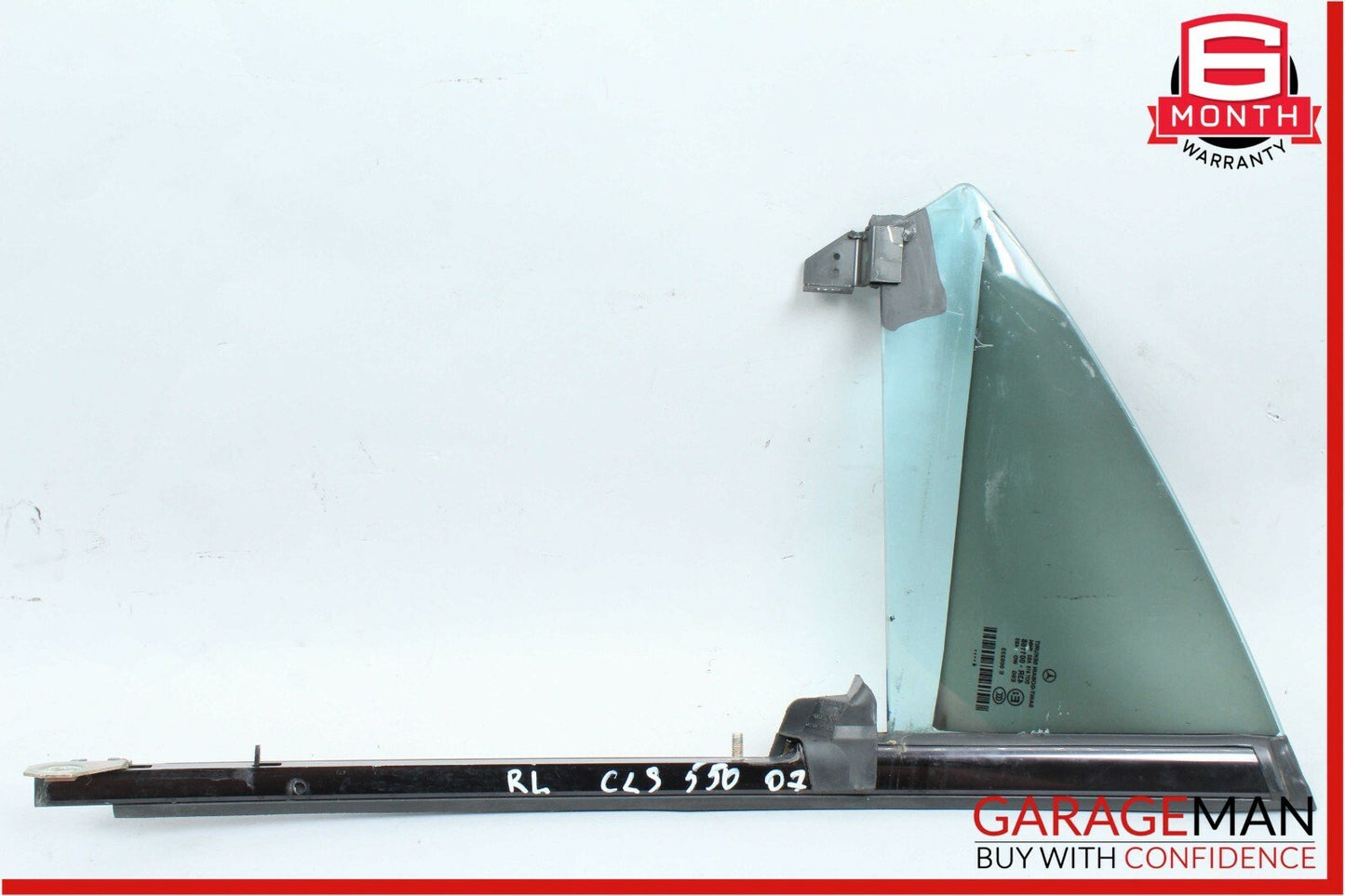 06-11 Mercedes W219 CLS550 Rear Left Side Quarter Window Glass Panel Assembly