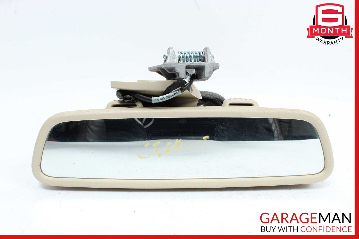 08-14 Mercedes W204 C250 C300 C63 AMG Top Upper Rear View Mirror Assembly Beige