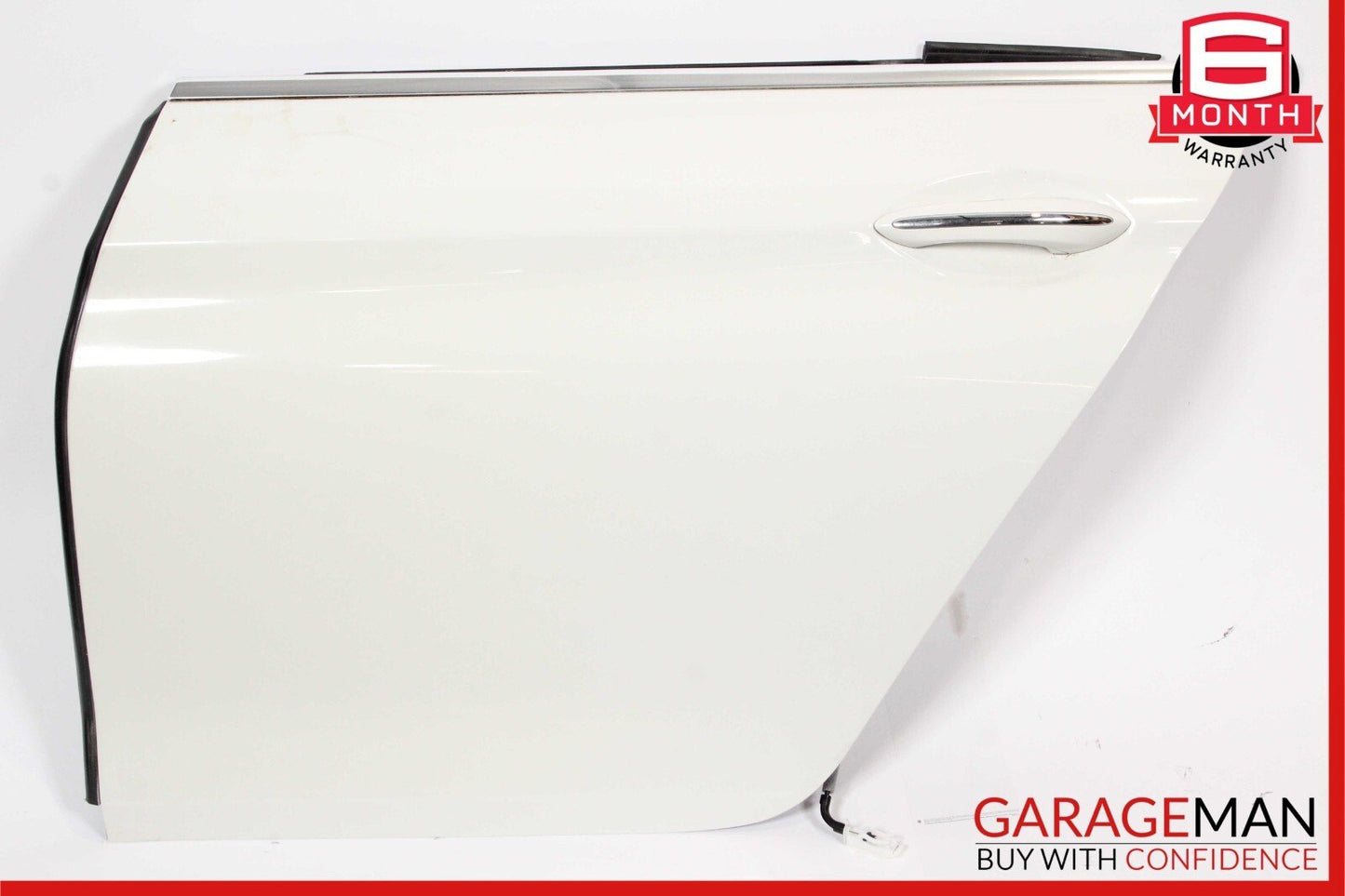 13-19 BMW 650i F06 Rear Left Driver Side Door Exterior Shell White OEM