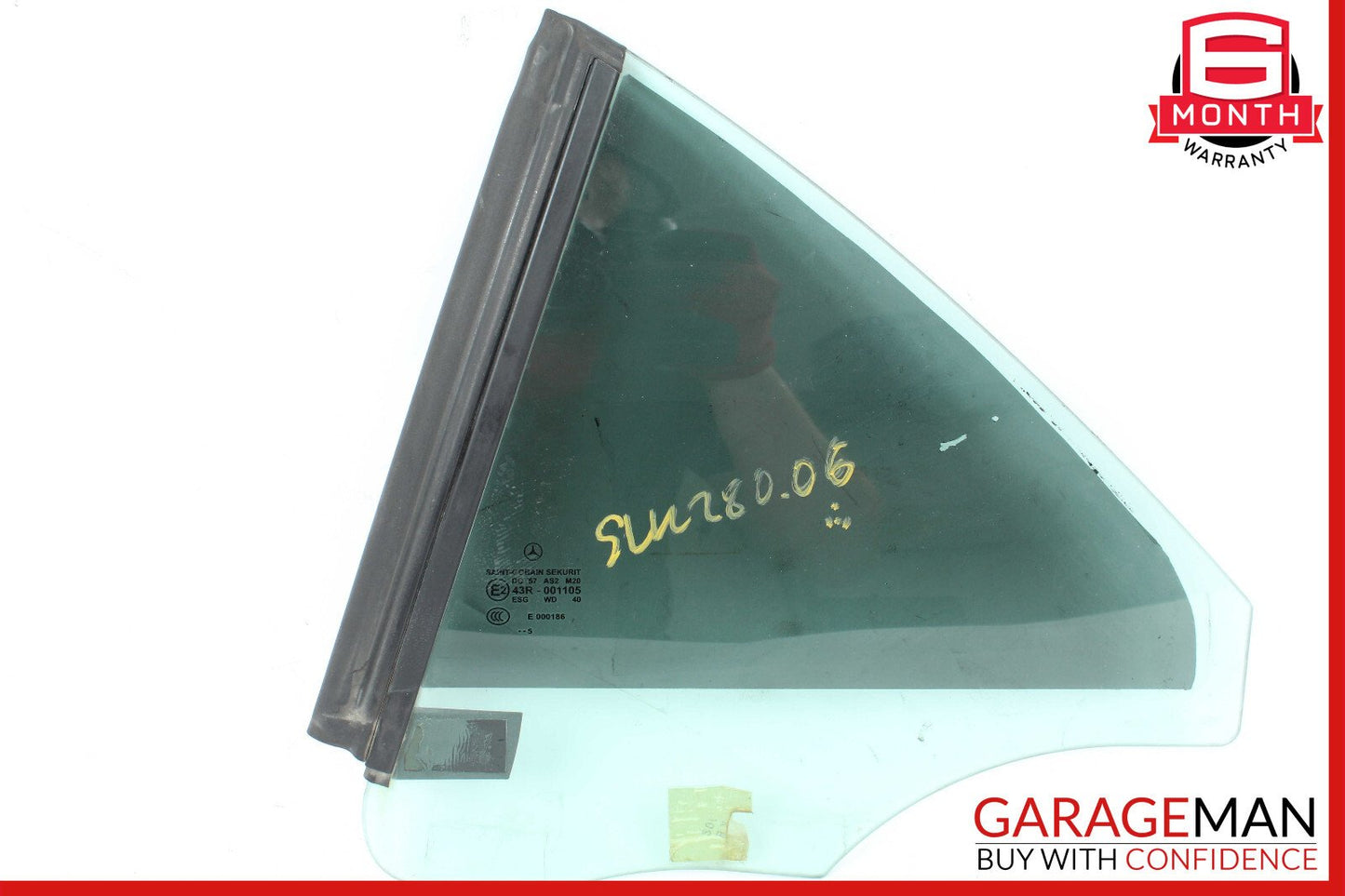 05-11 Mercedes R171 SLK280 Quarter Window Glass Rear Left Driver Side OEM