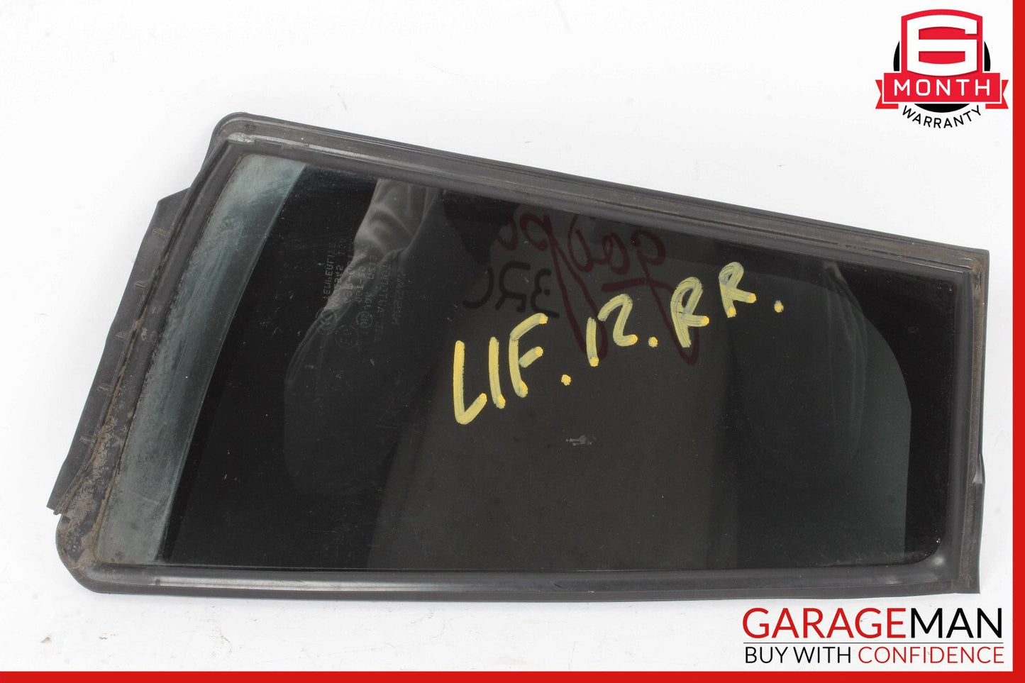 11-12 Nissan Leaf Rear Right Quarter Window Glass OEM