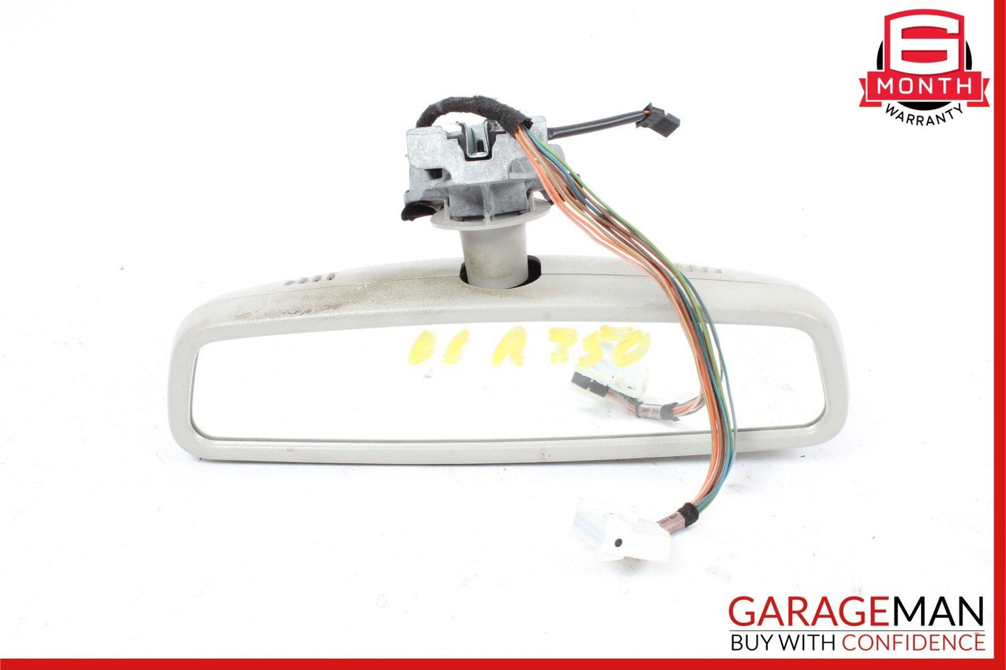 06-09 Mercedes W251 R350 GL450 ML500 Interior Upper Rear View Mirror Gray OEM