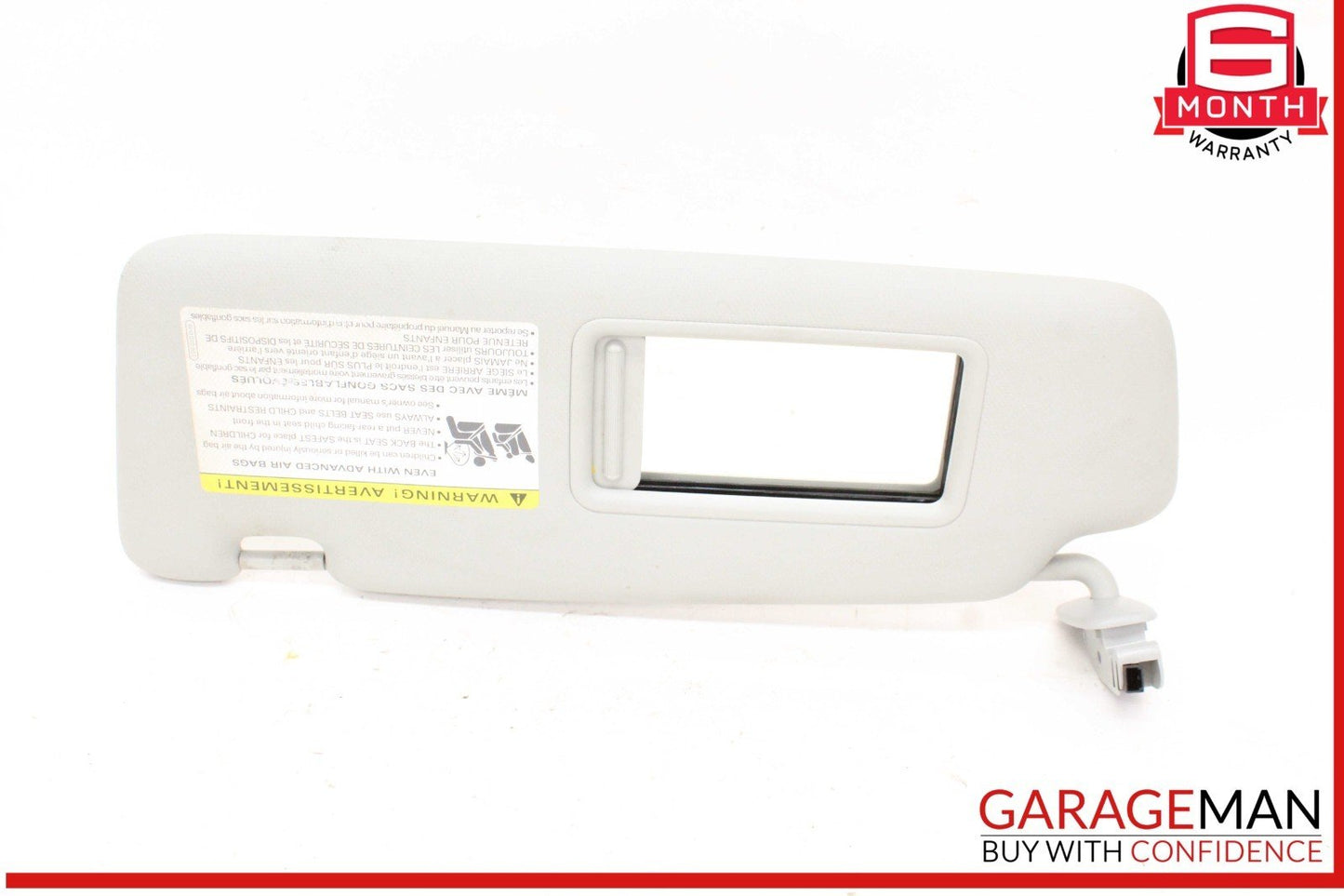 09-17 Audi Q5 A4 A5 S4 S5 Front Left Driver Side Sun Visor Gray 8U0857551F OEM