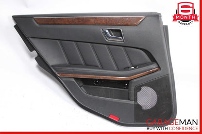 10-13 Mercedes W212 E350 E400 E550 Rear Left Side Interior Door Panel Black