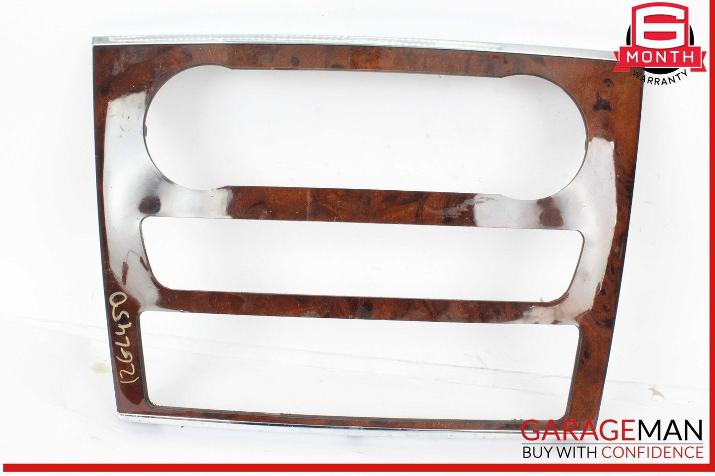 06-12 Mercedes X164 GL450 4MATIC Center Console Control Trim Panel Wood Bezel
