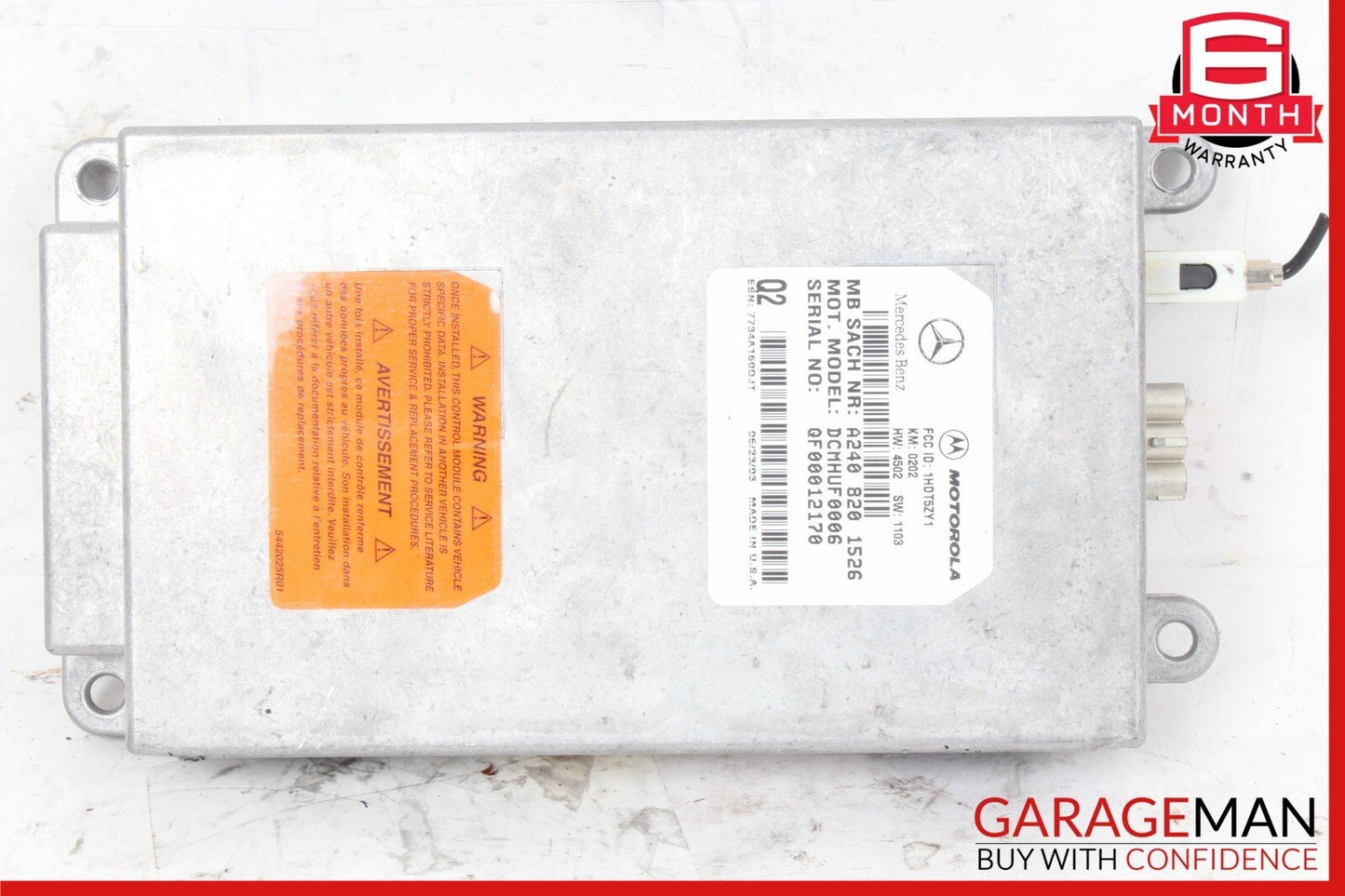 00-06 Mercedes W220 S55 Voice Command Control Module 2408201526 OEM