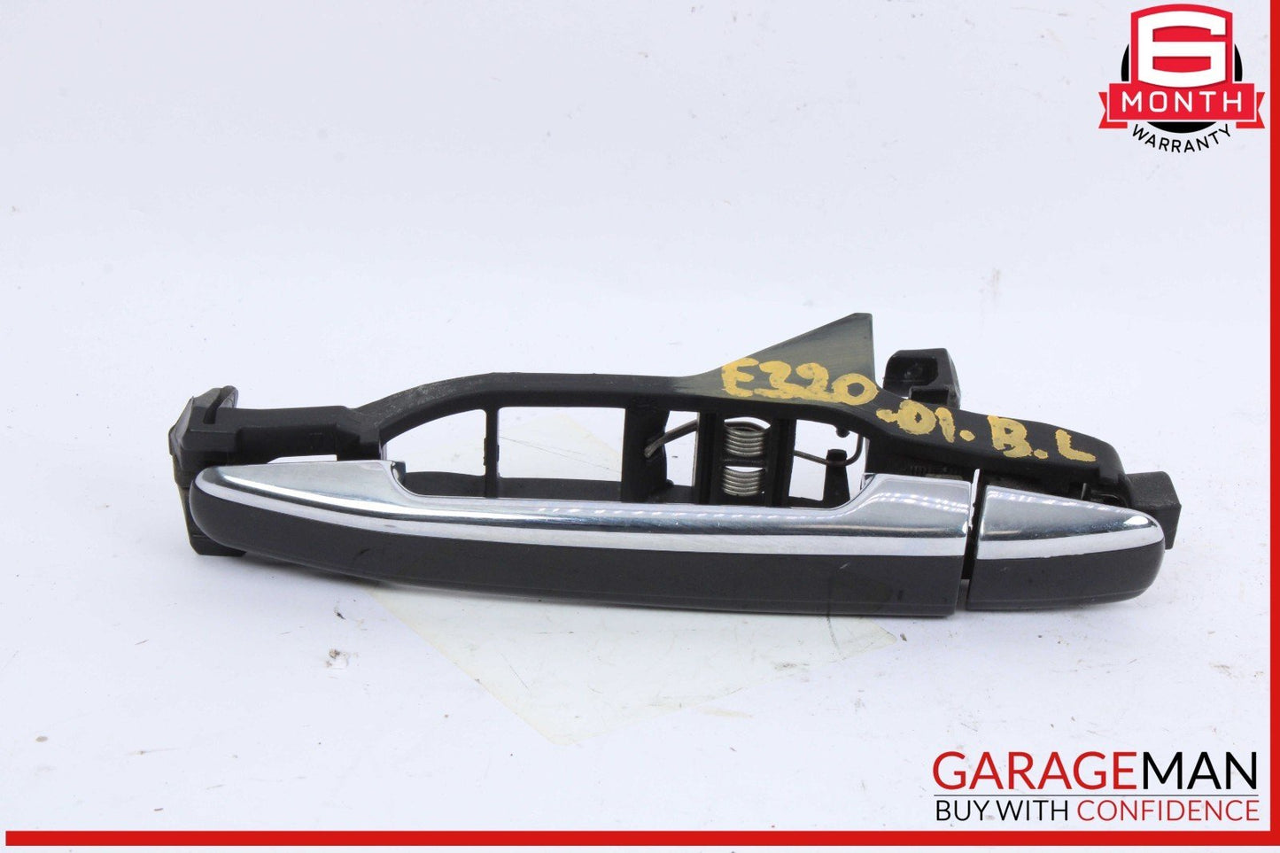 96-02 Mercedes W210 E320 E420 Rear Left Exterior Door Handle Black OEM