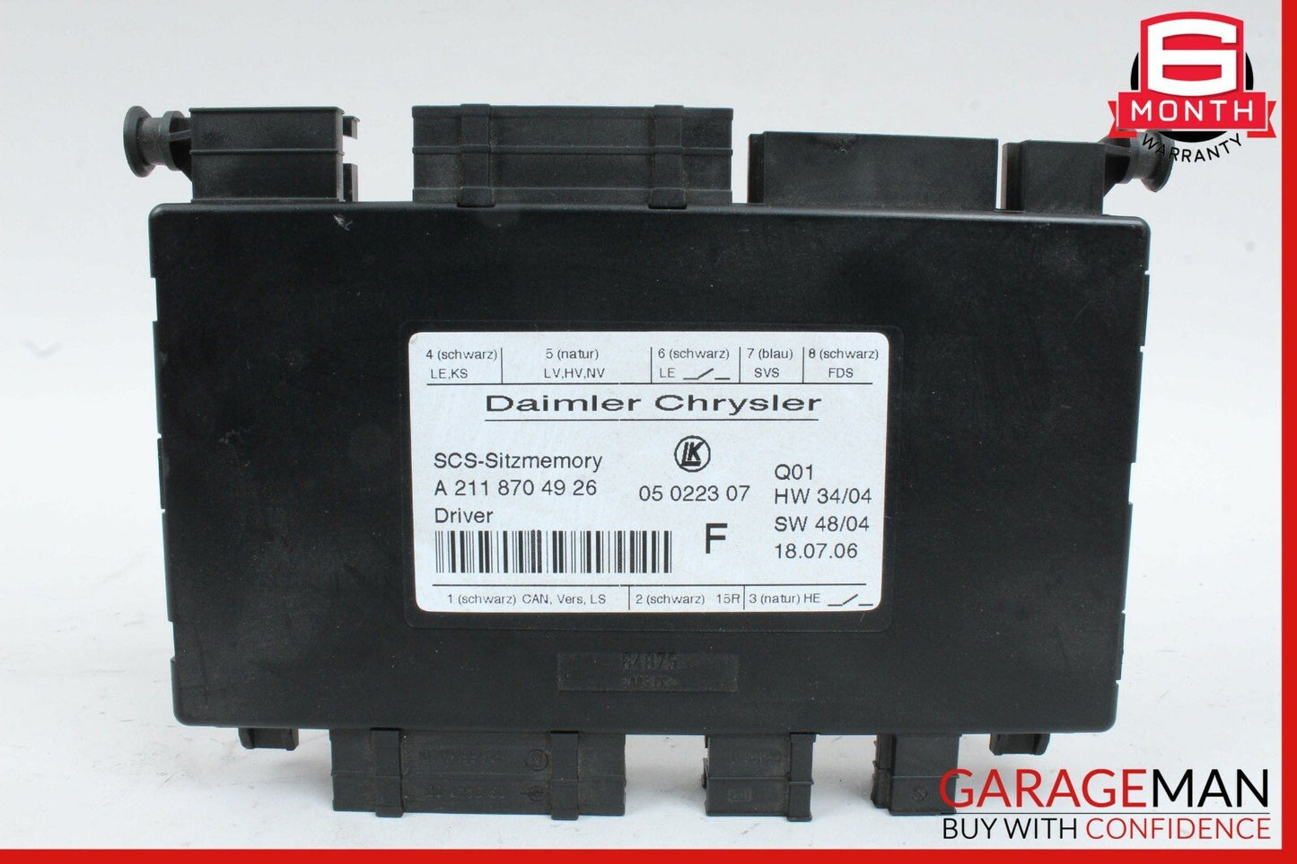 03-11 Mercedes W219 CLS63 AMG E550 GL450 Front Left Seat Control Module Unit OEM