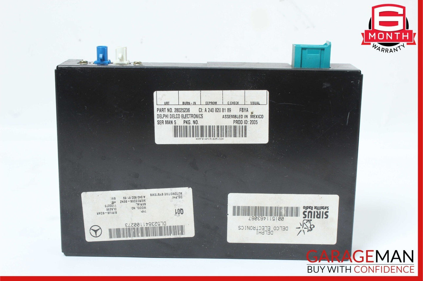 05-11 Mercedes W211 E500 SLK280 Sirius Satellite Radio Receiver Module OEM