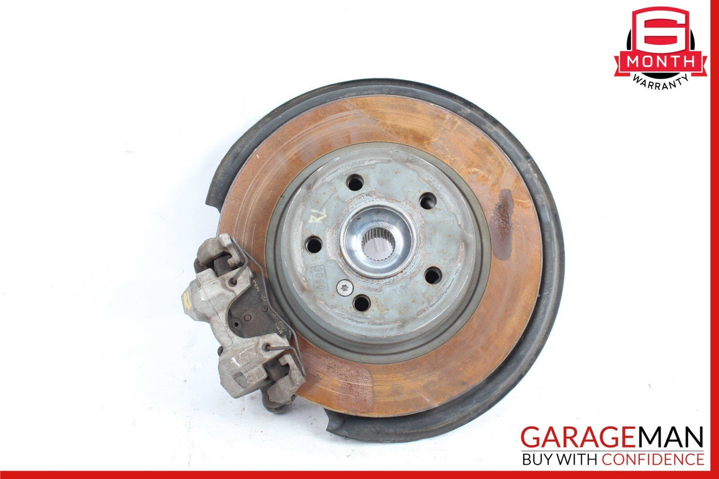 08-15 Mercedes W204 C250 Rear Left Spindle Knuckle Hub Bearing w/ Brake Rotor