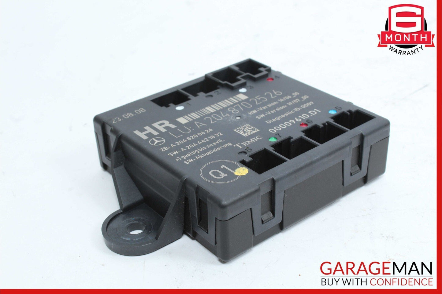 08-14 Mercedes W204 C300 C350 Rear Right Side Door Control Module 2048702526 OEM