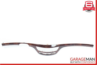 07-09 Mercedes W221 S550 Front Center Dash Dashboard Trim Cover Panel Bezel Wood