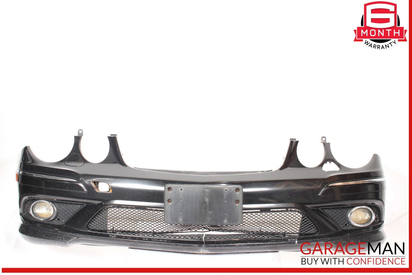 07-09 Mercede W211 E350 Sport Front Bumper Cover Assembly Black OEM