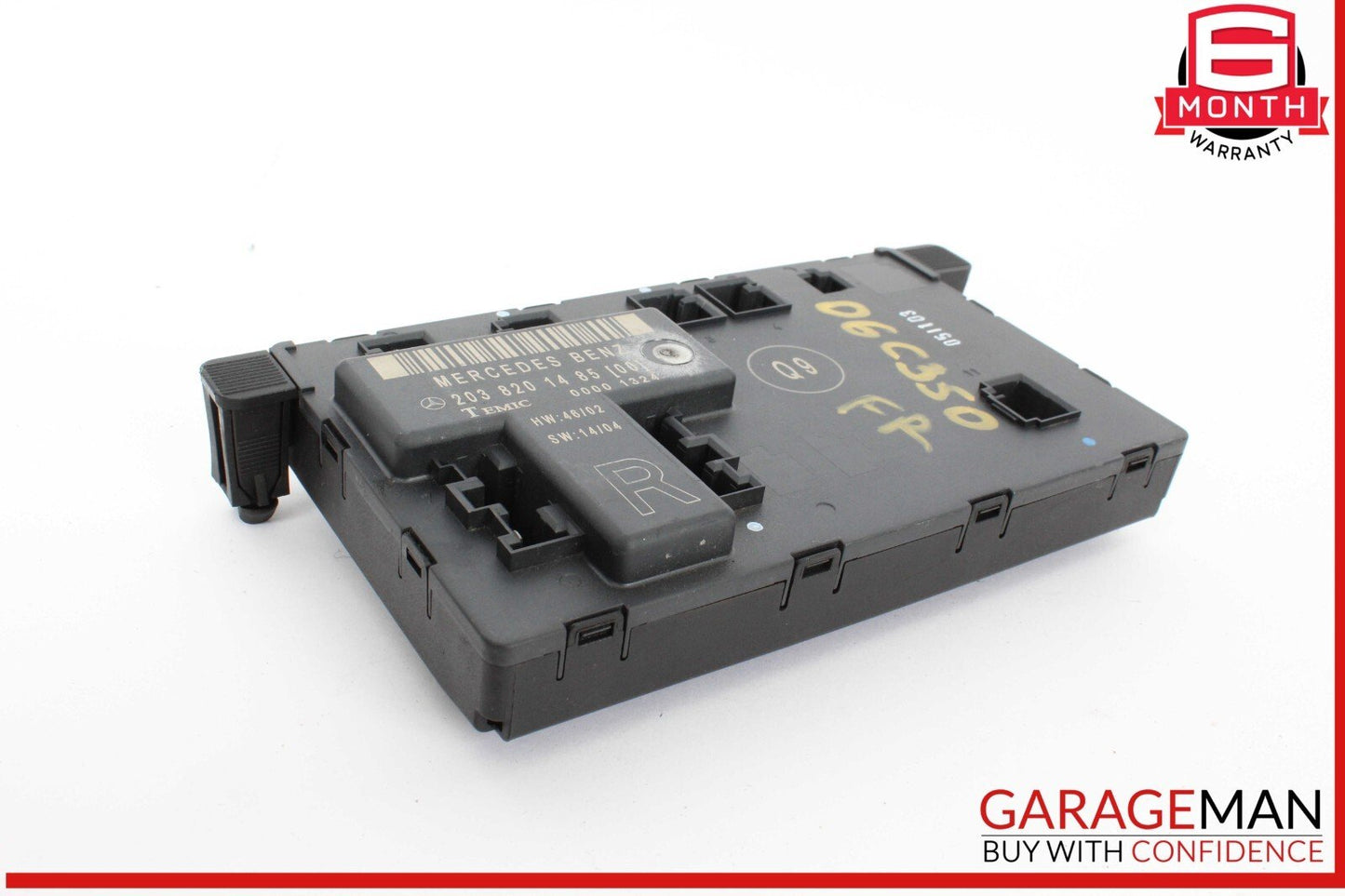 01-07 Mercedes W203 C350 Sport Front Right Side Door Control Module 2038201485