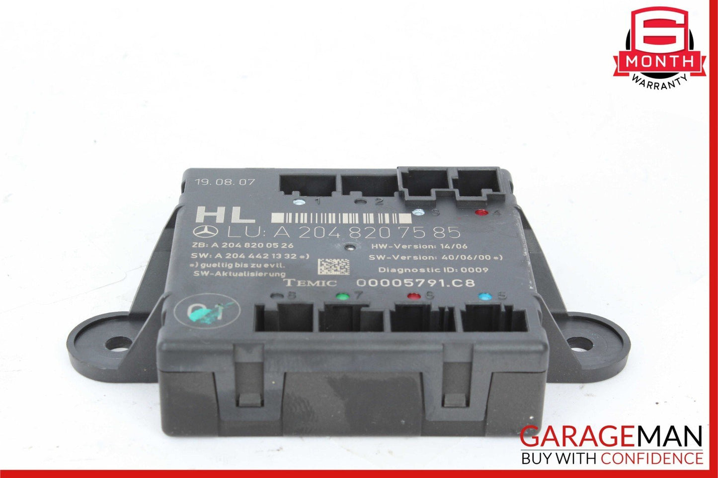08-18 Mercedes W204 C300 CLS500 GLK350 Rear Left Side Door Control Module Unit