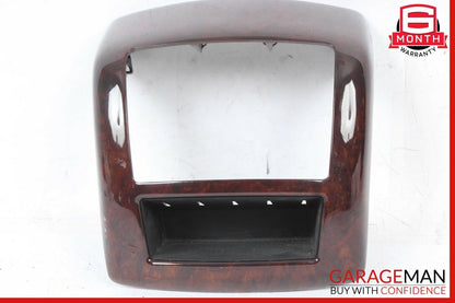 07-13 Mercedes W221 S400 S63 AMG Center Console Rear AC Control Trim Bezel Wood