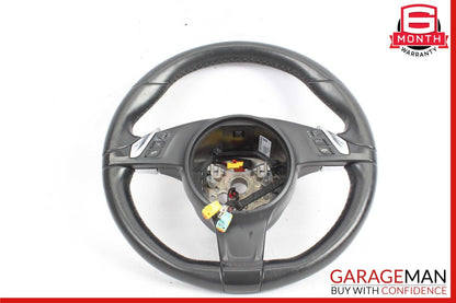 11-14 Porsche Cayenne 958 S Multifunction Steering Wheel Assembly Black OEM