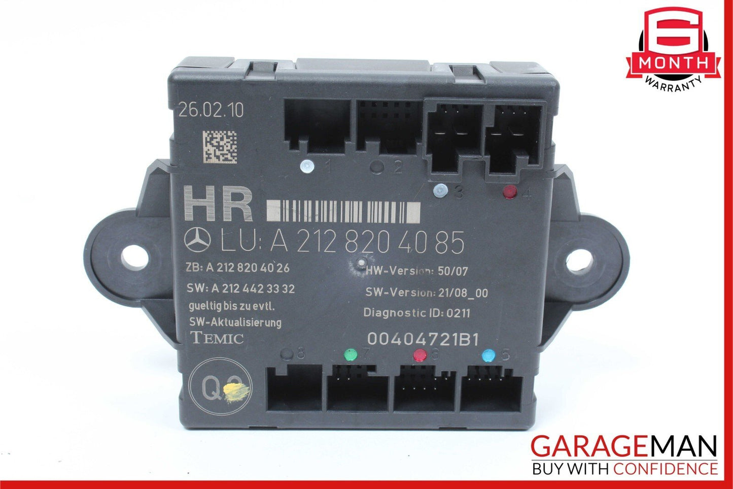 08-18 Mercedes W212 E350 C350 C300 Rear Right Side Door Control Module Unit