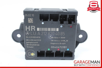 08-18 Mercedes W212 E350 C350 C300 Rear Right Side Door Control Module Unit