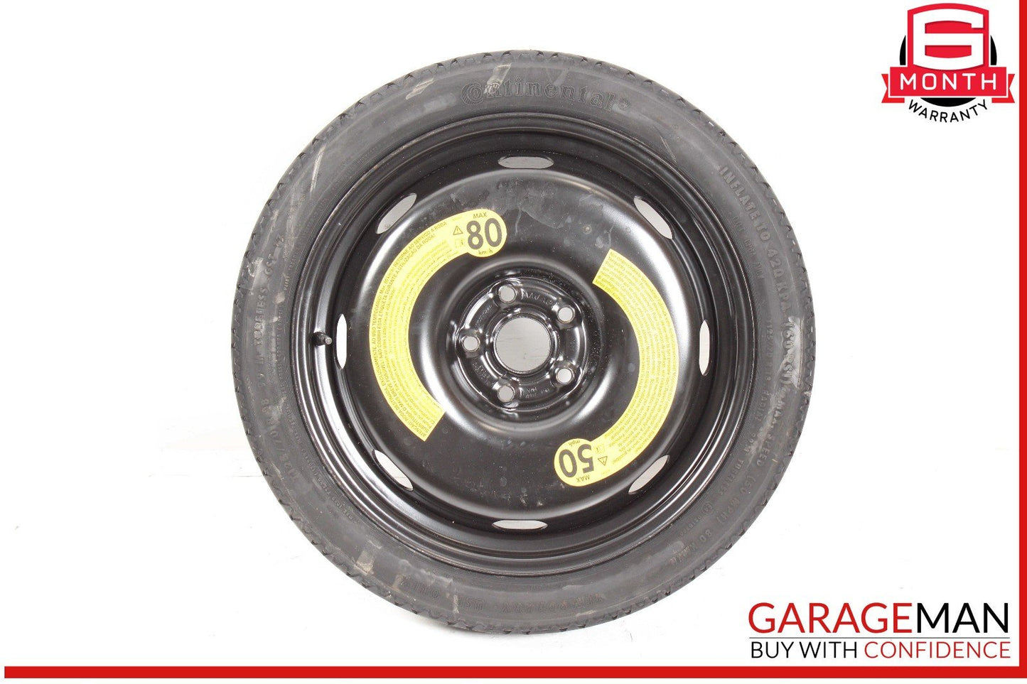 15-20 Audi A3 Emergency Spare Tire Wheel T125/70 R18 OEM