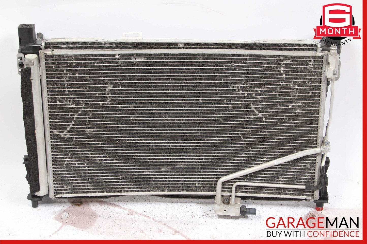 09-11 Mercedes R171 SLK300 Engine Cooling Radiator AC A/C Air Condenser Assembly