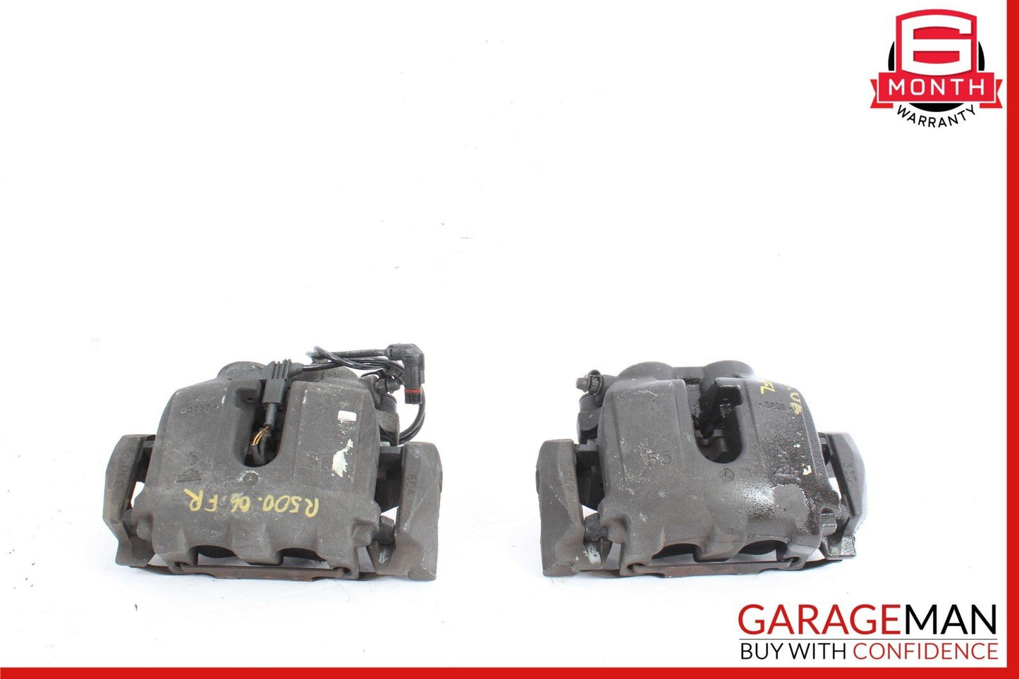 06-13 Mercedes W251 R500 Front Right & Left Brake Caliper Calipers Set of 2 Pc