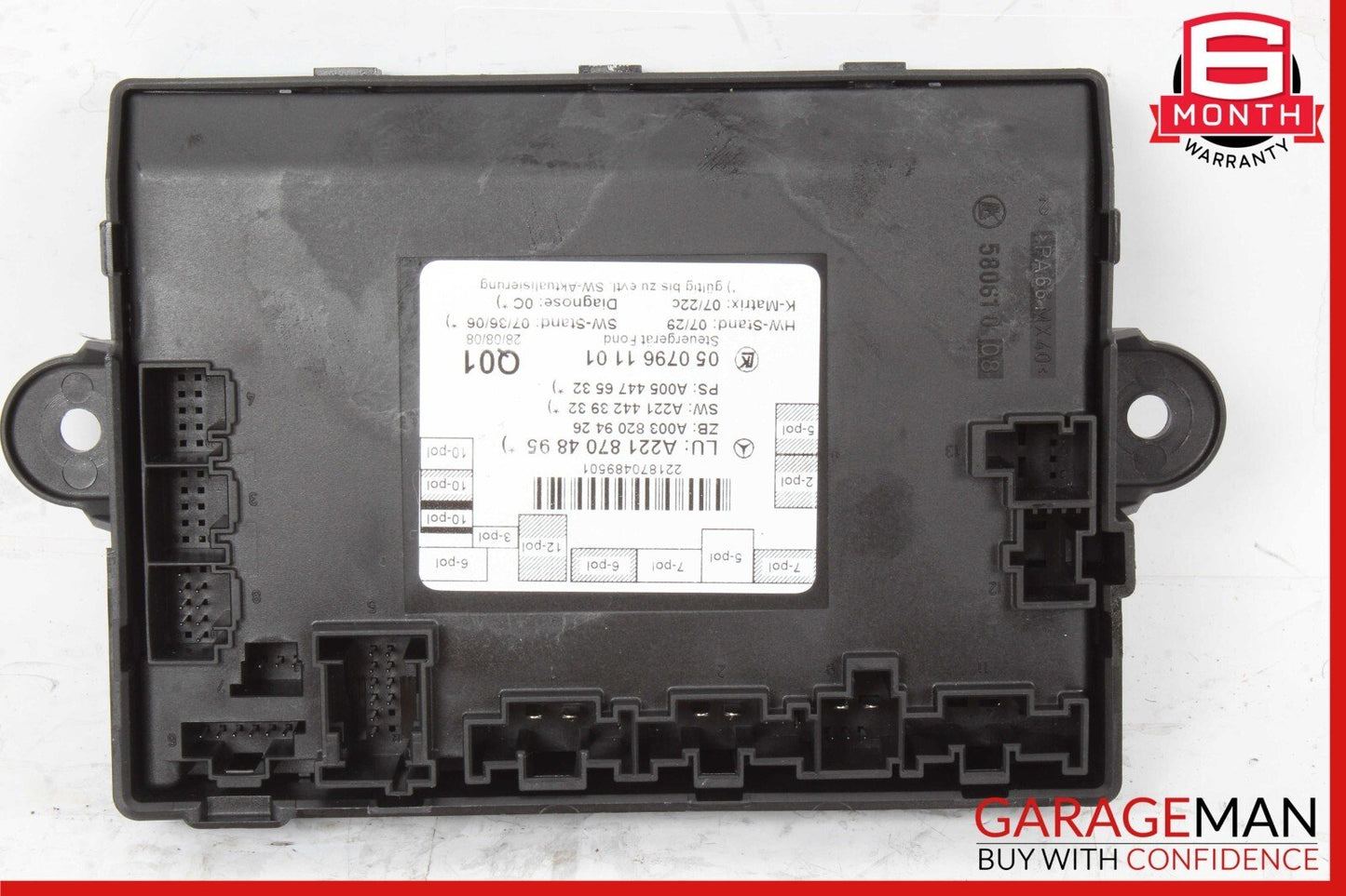 07-13 Mercedes W221 S550 S350 S63 AMG Rear Right / Left Door Control Module OEM