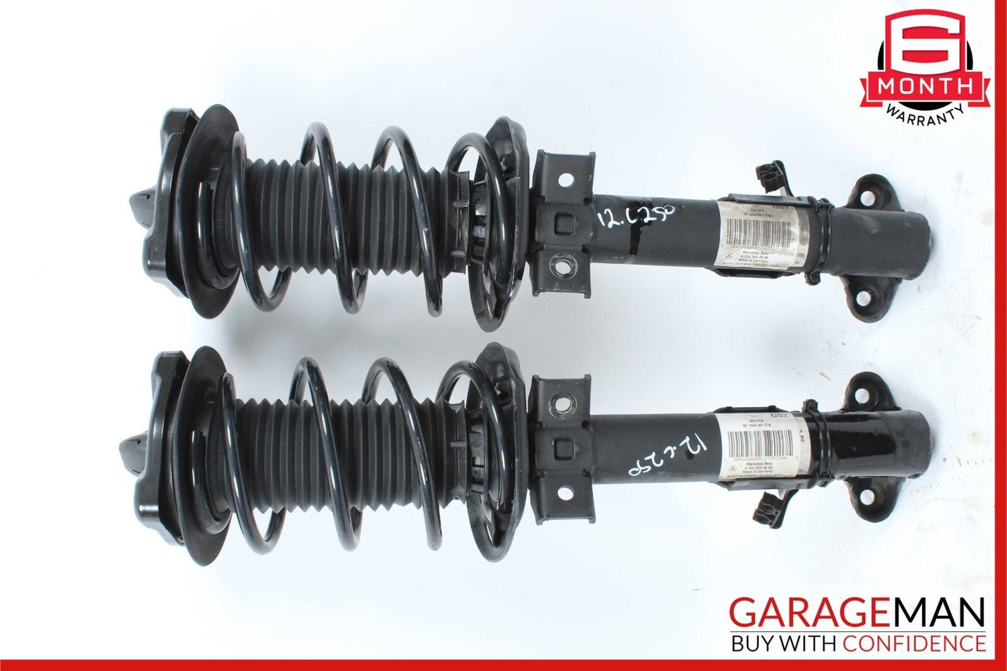 08-14 Mercedes C250 C280 E350 Coupe Front Right & Left Shock Strut Absorber Set