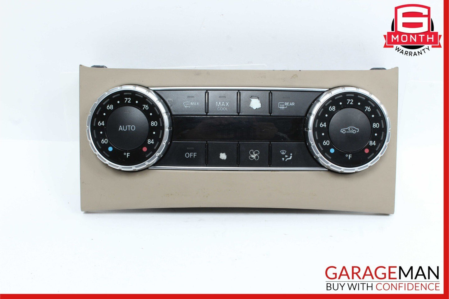 12-14 Mercedes W204 C300 C63 A/C Climate Temperature Heater Switch Control Beige